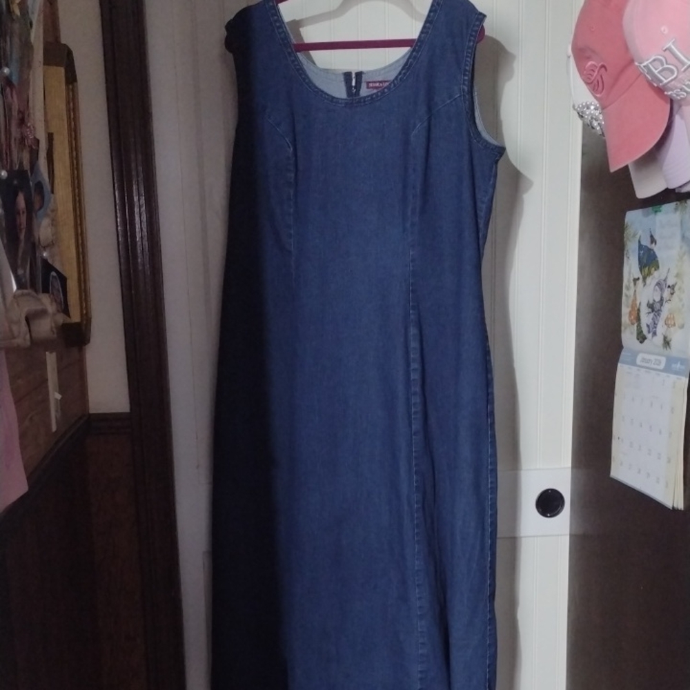 Jessica London Denim Blue Maxi Dress